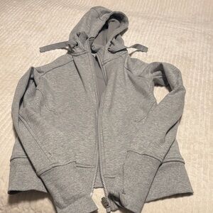 Athleta Gray Zip-Up Hoodie